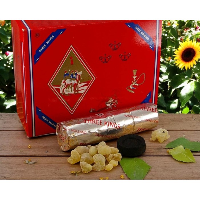 Charbon pour encens résine Three King  33mm