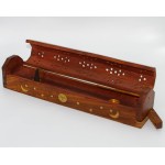 Coffin wood incense holder (moon)
