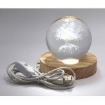 BOULE DE CRISTAL EN VERRE - ARBRE DE VIE