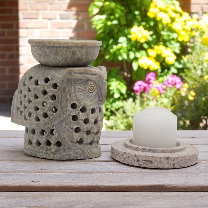 Diffuseur d'huile essentielle en pierre à savon  