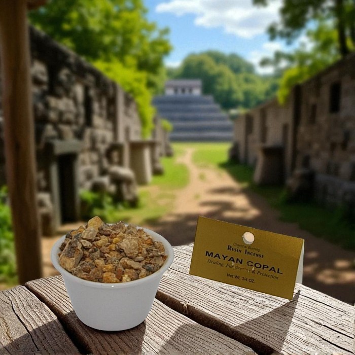 Mayan copal resin