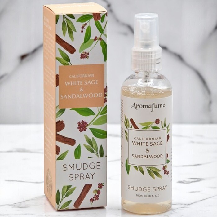 Parfum d'ambiance sauge blanche Californienne et bois de santal Aromafume